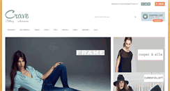 Desktop Screenshot of craveboutique.com